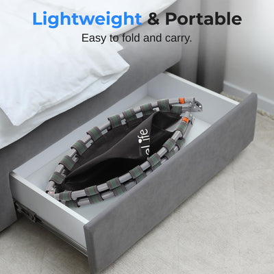 SereneLife 36/40" Foldable Mini Trampoline - Compact Fitness Trampoline for Kids Adults, Exercise Rebounder with Foam Handle, Indoor/Garden Workout Equipment, Max Load 150/220 lbs