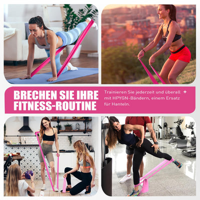 Resistance Bands, Exercise Bands, Physical Therapy Bands for Strength Training, Yoga, Pilates, Stretch Elastic Band with Different Strengths, Workout Bands for Home Gym