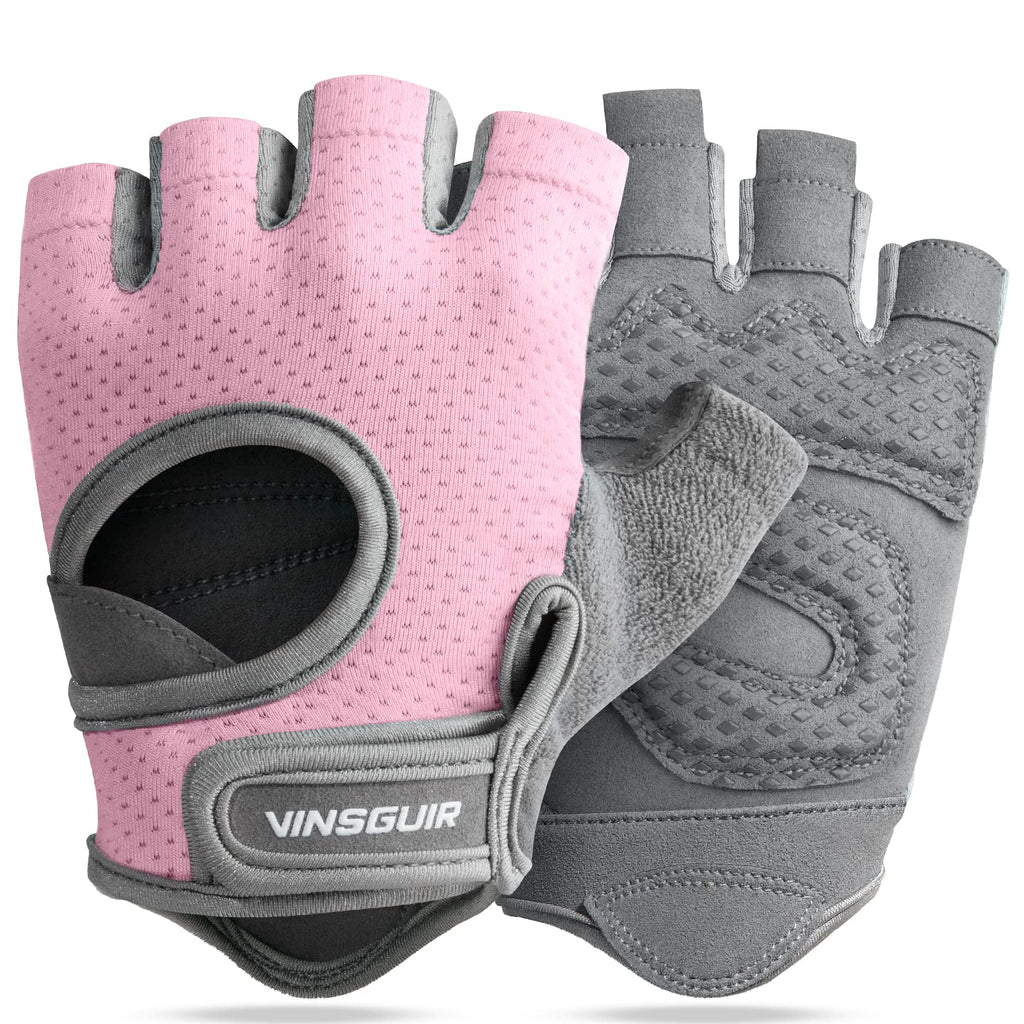 VINSGUIR Workout Gloves for Women and Men, Breathable Weight Lifting Gloves for Gym Exercise, Fitness, Training, and Cycling, with Excellent Grip and Cushion Pads