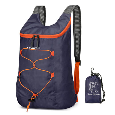 16L Lightweight Foldable Hiking-Backpack Small Packable-Daypack For Travel,Ultralight Water-Resistant Gym Bag Men Women Easy Carry-on (Royal Blue)