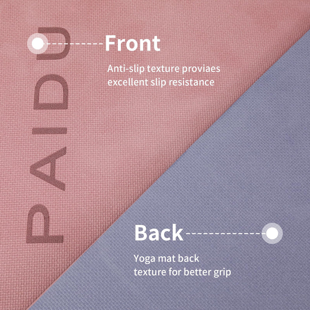 Yoga Mat Non Slip Anti-tear,extra thick-2/5 inch（10MM）High Resiliency Professional POE Yoga Mats for Women Men Kids,72"x24"inch,Workout, Yoga, Pilates and Floor Exercise, with Carrier Strap