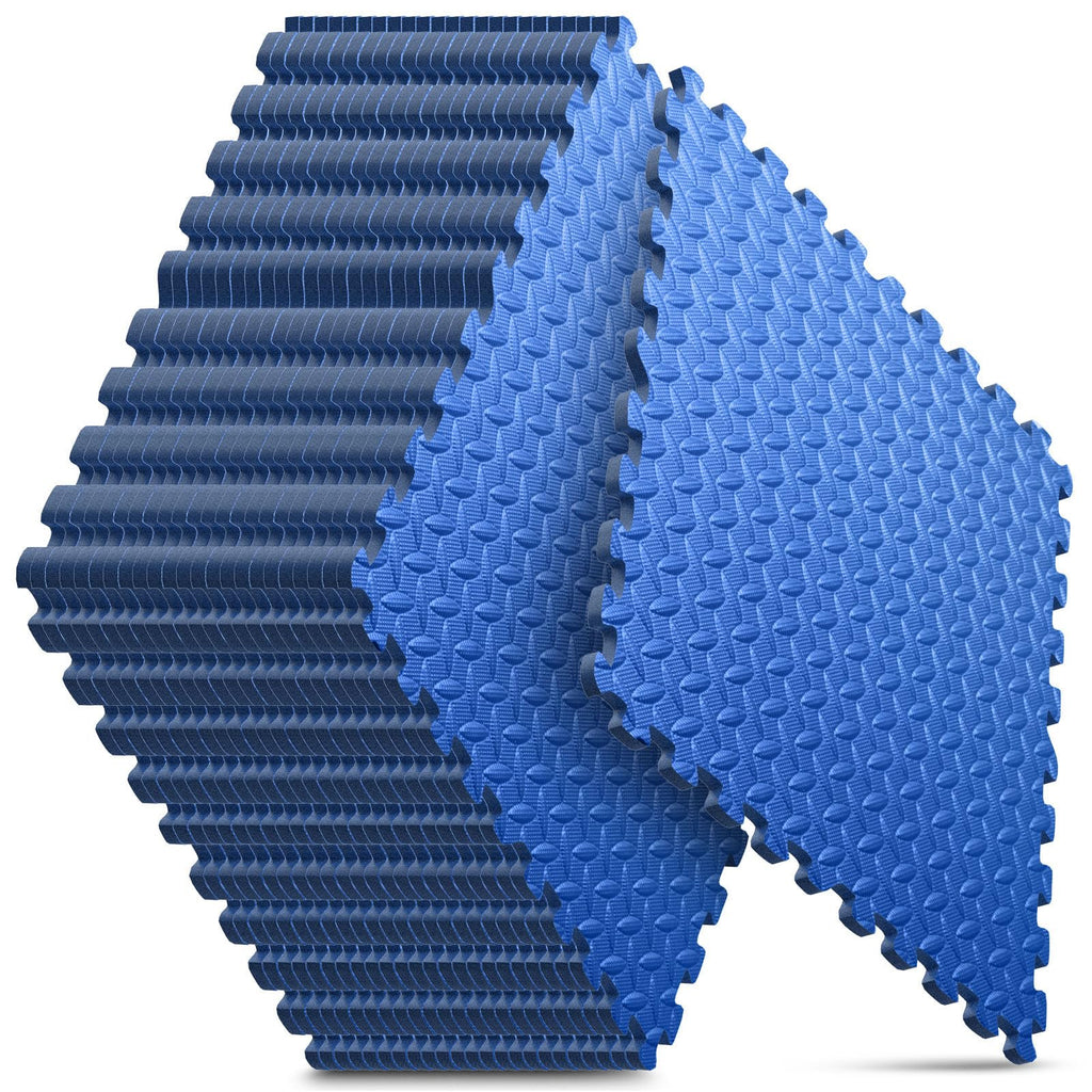 Home Gym Mat, Puzzle Exercise Mat, EVA Interlocking Foam Floor Tiles for Home Workout Equipment and Kids' Play Areas - Grey, 24 in x 24 in x ½ in - 12 Tiles (Grey, 12 Pack, 48 SQ FT)