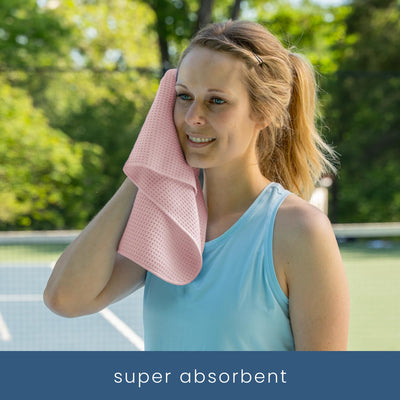 S&T INC. Microfiber Gym Towels, Yoga Towel for Home and Gym Bag, 16 Inch x 27 Inch, 6 Pack