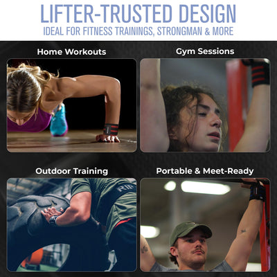 Rip Toned 18” Wrist Wraps - USPA Endorsed Wrist Straps for Weightlifting - Quality Wrist Support - Adjustable, Durable, Machine Washable - Gym Wraps for Powerlifting - for Men & Women