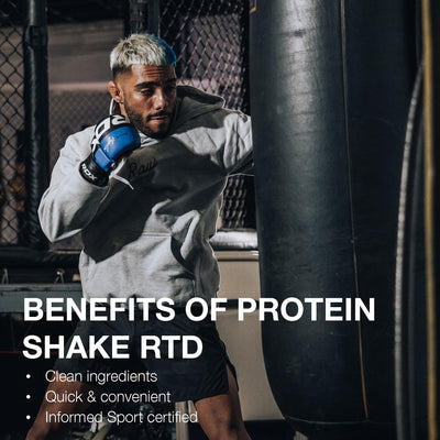 RAW Ready-to-Drink Protein Shake, Vanilla - RTD Protein Drinks with Grass-Fed Whey Protein Isolate for Post-Workout - Zero-Sugar & Gluten-Free Meal Replacement Drink & Breakfast Shake, 12 Fl Oz