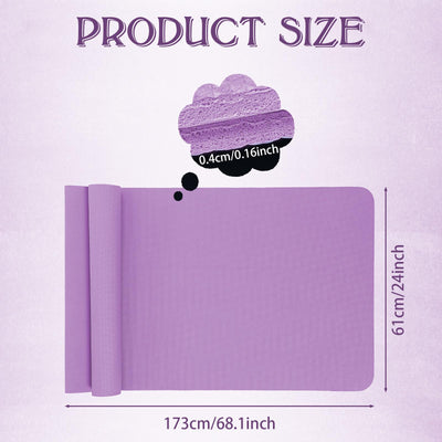 10 Pack Yoga Mats Bulk, 68'' x 24'' x 4mm Thick Yoga Mats for Kids and Adult Gym Mats Bundle Latex Free Exercise Mats with Non Slip Texture for Outdoor Yoga, Pilates or Workout