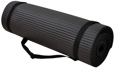 Fitvids All Purpose 1/2-Inch Extra Thick High Density Anti-Tear Exercise Yoga Mat and Knee Pad with Carrying Strap and Optional Yoga Blocks, Multiple