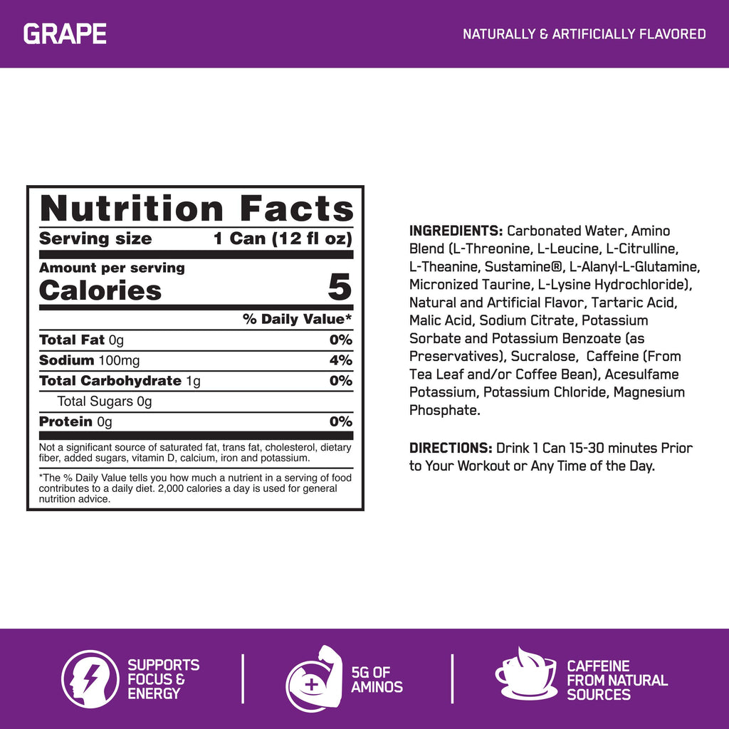 Optimum Nutrition Amino Energy - Pre Workout with Green Tea, BCAA, Amino Acids, Keto Friendly, Green Coffee Extract, Energy Powder - Watermelon, 30 Servings (Packaging May Vary)