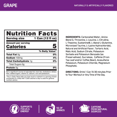 Optimum Nutrition Amino Energy - Pre Workout with Green Tea, BCAA, Amino Acids, Keto Friendly, Green Coffee Extract, Energy Powder - Watermelon, 30 Servings (Packaging May Vary)
