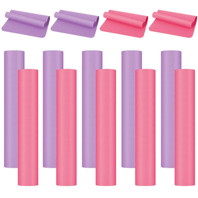 10 Pack Yoga Mats Bulk, 68'' x 24'' x 4mm Thick Yoga Mats for Kids and Adult Gym Mats Bundle Latex Free Exercise Mats with Non Slip Texture for Outdoor Yoga, Pilates or Workout