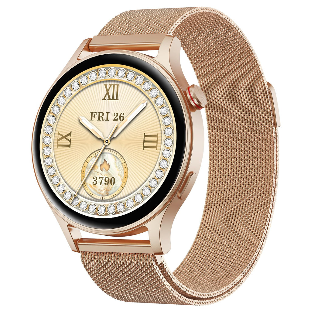 Fitpolo Smart Watch for Women,1.3" AMOLED Touchscreen Fitness Tracker, Make/Answer Calls, Heart Rate SpO2 Monitor, IP68 Waterproof, Sleep & Activity Tracking Smartwatch for Android Phones iPhone