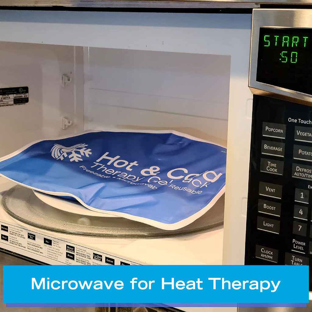 Roscoe Medical Gel Soft Flexible Ice Packs for Injuries, Reusable Freezer Hot and Cold Pack, Cold Compress & Cooling Gel Pad for Shoulder, Hip, Leg, Arm, Ankle & Foot Injury, 7.5 x 11 Inches, Medium