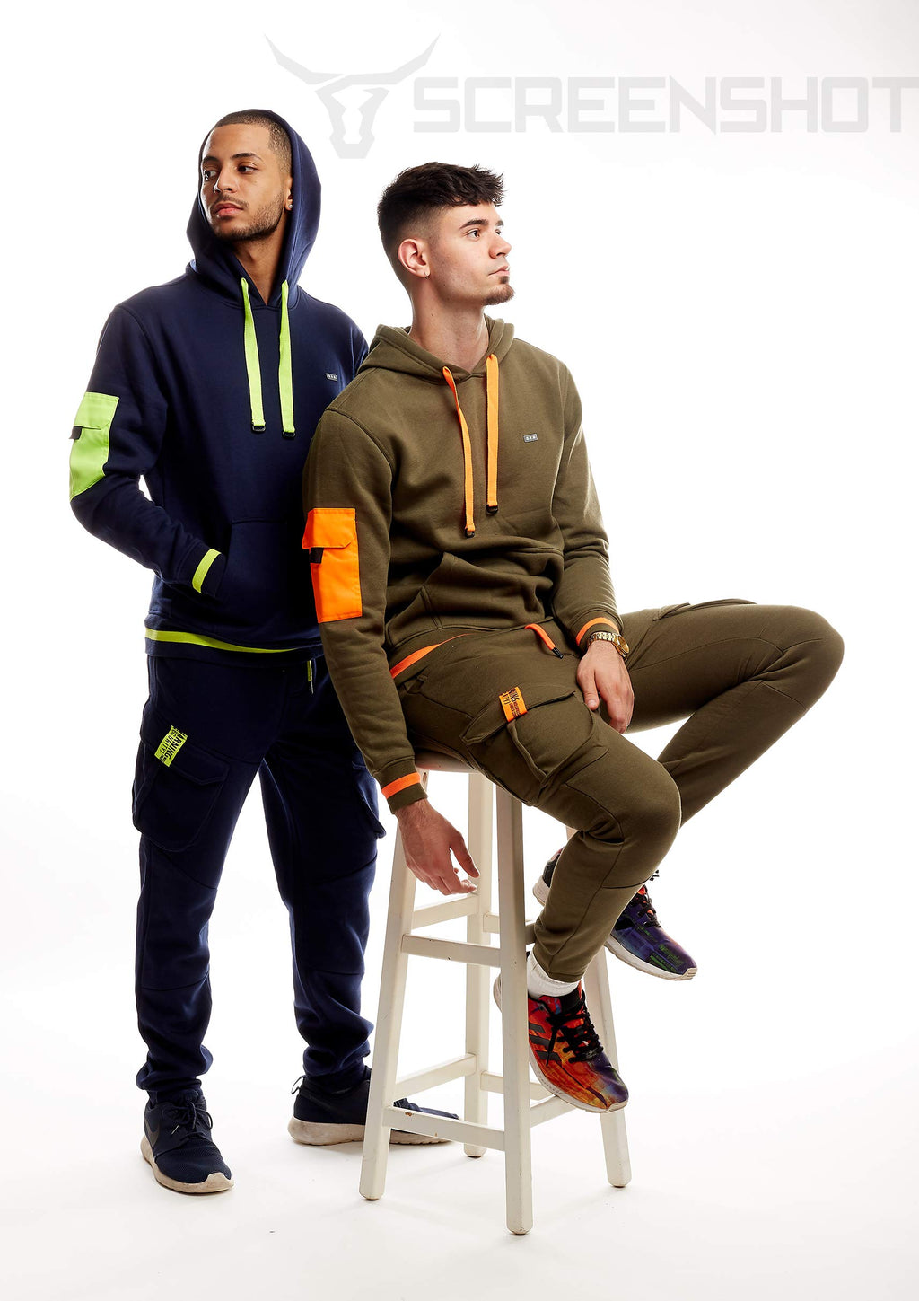 SCREENSHOT Sports Mens Premium TechFleece Fashion Hoodie - Athletic Jogger Fitness Workout Gym Jacket