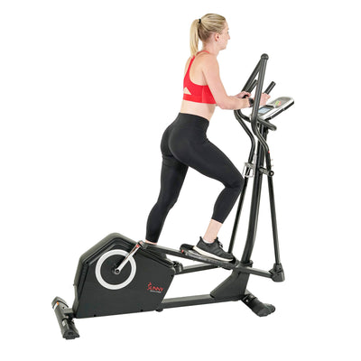 Sunny Health & Fitness Smart 2-in-1 Upright Elliptical Full-Body Exerciser, Home Cross-Training Arm/Leg Cardio Workout Machine, Optional Free SunnyFit App Bluetooth Link or Electro-Magnetic Resistance