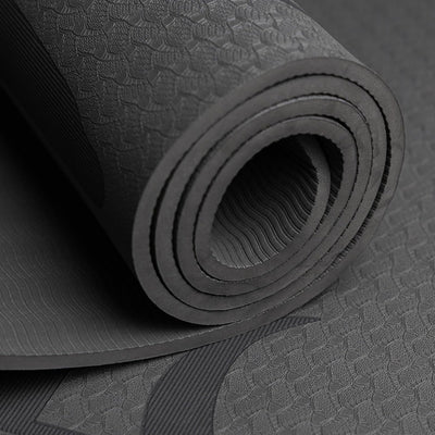 Hero Lyfe Yoga Mat – “We the People” Skull Engraving, Non-Slip Black TPE, 72" x 24" x 6mm, Patriotic Fitness Mat for Veterans and First Responders