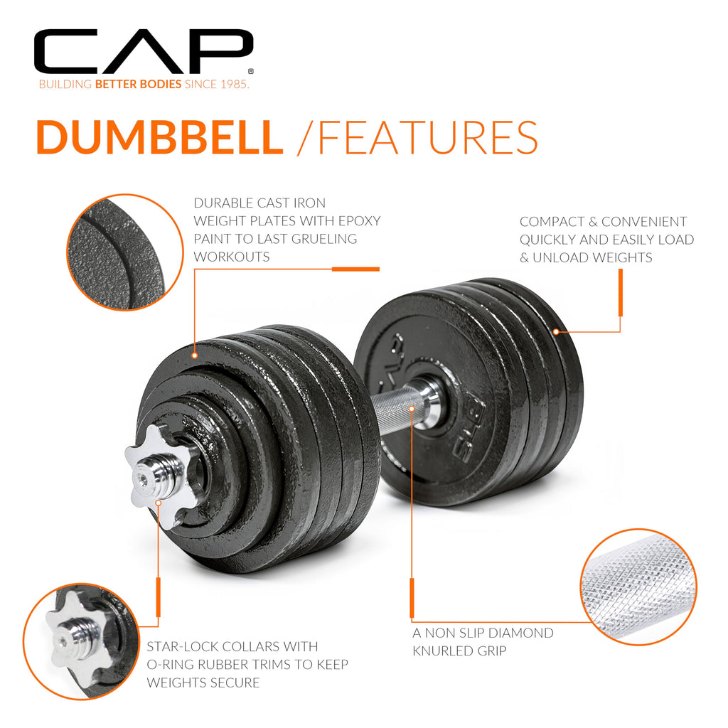 CAP Barbell Adjustable Dumbbell Weight Set | Multiple Options