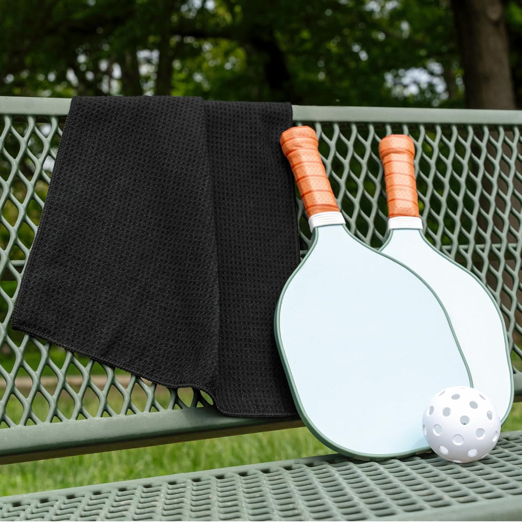 S&T INC. Microfiber Gym Towels, Yoga Towel for Home and Gym Bag, 16 Inch x 27 Inch, 6 Pack