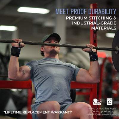 Rip Toned 18” Wrist Wraps - USPA Endorsed Wrist Straps for Weightlifting - Quality Wrist Support - Adjustable, Durable, Machine Washable - Gym Wraps for Powerlifting - for Men & Women
