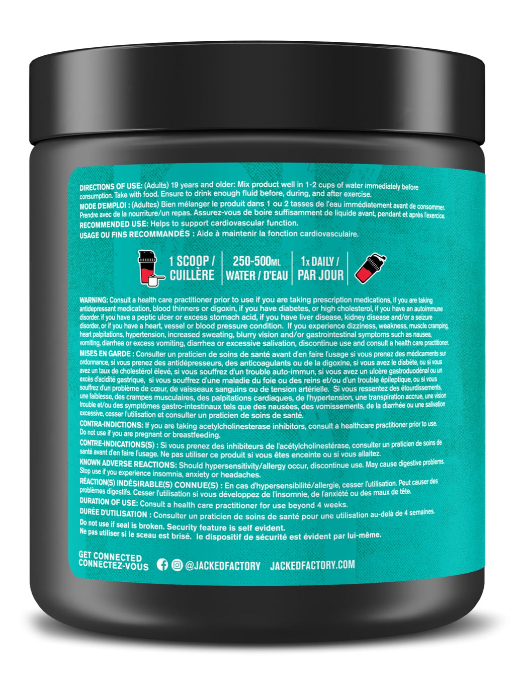 Jacked Factory Pumpsurge Caffeine Free Pre Workout for Men & Women - Nootropic Booster & Stim Free Pre Workout - Intense Pumps, Enhanced Focus - 30 Servings, Strawberry Lemonade