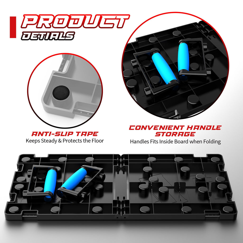 Solid Push Up Board 15 in 1 Home Workout Equipment Multi-Functional Pushup Stands System Fitness Floor Chest Muscle Exercise Professional Equipment Burn Fat Strength Training Arm Men & Women Weights