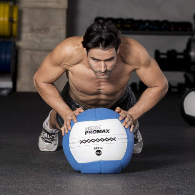 Champion Sports Rhino Slam Ball, 4-30 lb. Non-Slip Grip, Weightlifting, Crossfit, Home Gym, Fitness, 14" Diameter Balls, Optional Storage Rack/Tree Sold Separately