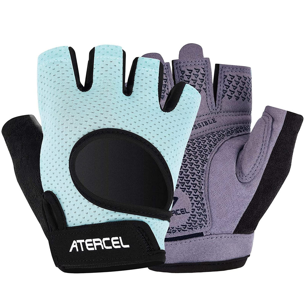 ATERCEL Weight Lifting Gloves Full Palm Protection, Workout Gloves for Gym, Cycling, Exercise, Breathable, Super Lightweight for Mens and Women