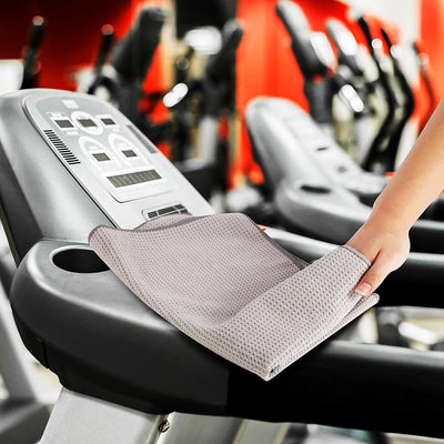 Microfiber Gym Towel Set for Men Women, Super Soft and Quick-Drying Towels for Fitness, Yoga, Cycling, Swimming (Blue+Grey+Purple, 3 Pack)