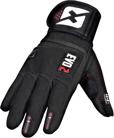 skott Evo 2 Weightlifting Gloves with Integrated Wrist Wrap Support-Double Stitching for Extra Durability-Get Ripped with The Best Body Building Fitness and Exercise Accessories