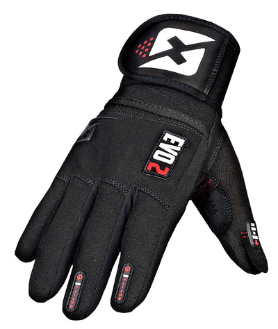 skott Evo 2 Weightlifting Gloves with Integrated Wrist Wrap Support-Double Stitching for Extra Durability-Get Ripped with The Best Body Building Fitness and Exercise Accessories