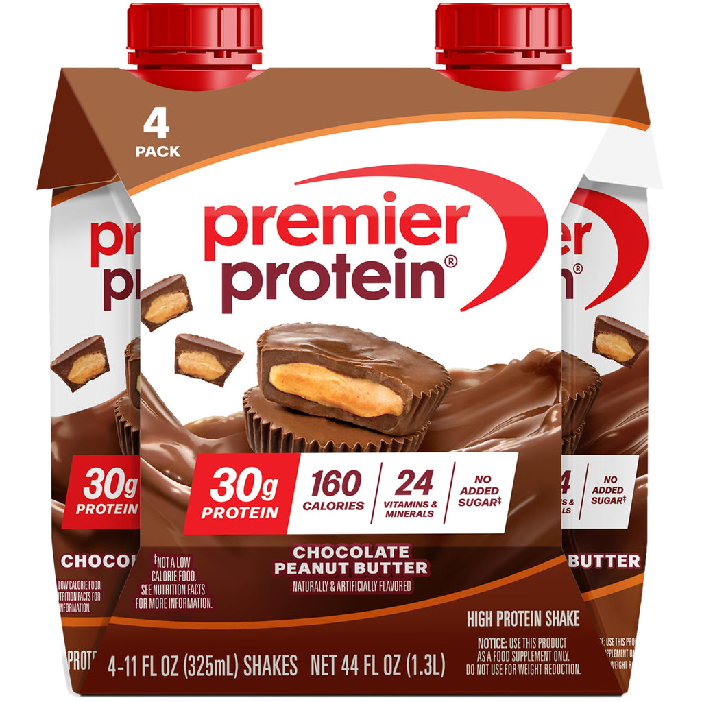 Premier Protein Shake, Vanilla, 30g Protein, 1g Sugar, 24 Vitamins & Minerals to Support Immune Health, 11 fl oz, Pack of 12 (Packaging May Vary)