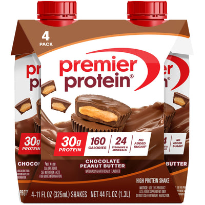 Premier Protein Shake, Vanilla, 30g Protein, 1g Sugar, 24 Vitamins & Minerals to Support Immune Health, 11 fl oz, Pack of 12 (Packaging May Vary)
