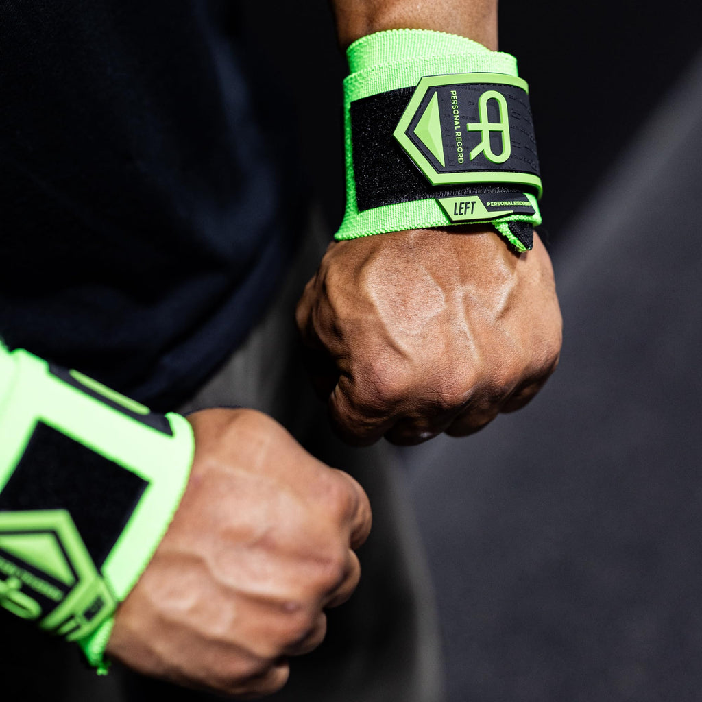 Heavy Duty Premium Wrist Wraps, More Elasticity, Reinforced Stitching, Extra Wide Strap, Strong Thumb Loop, Larry Wheels Weightlifting Wraps