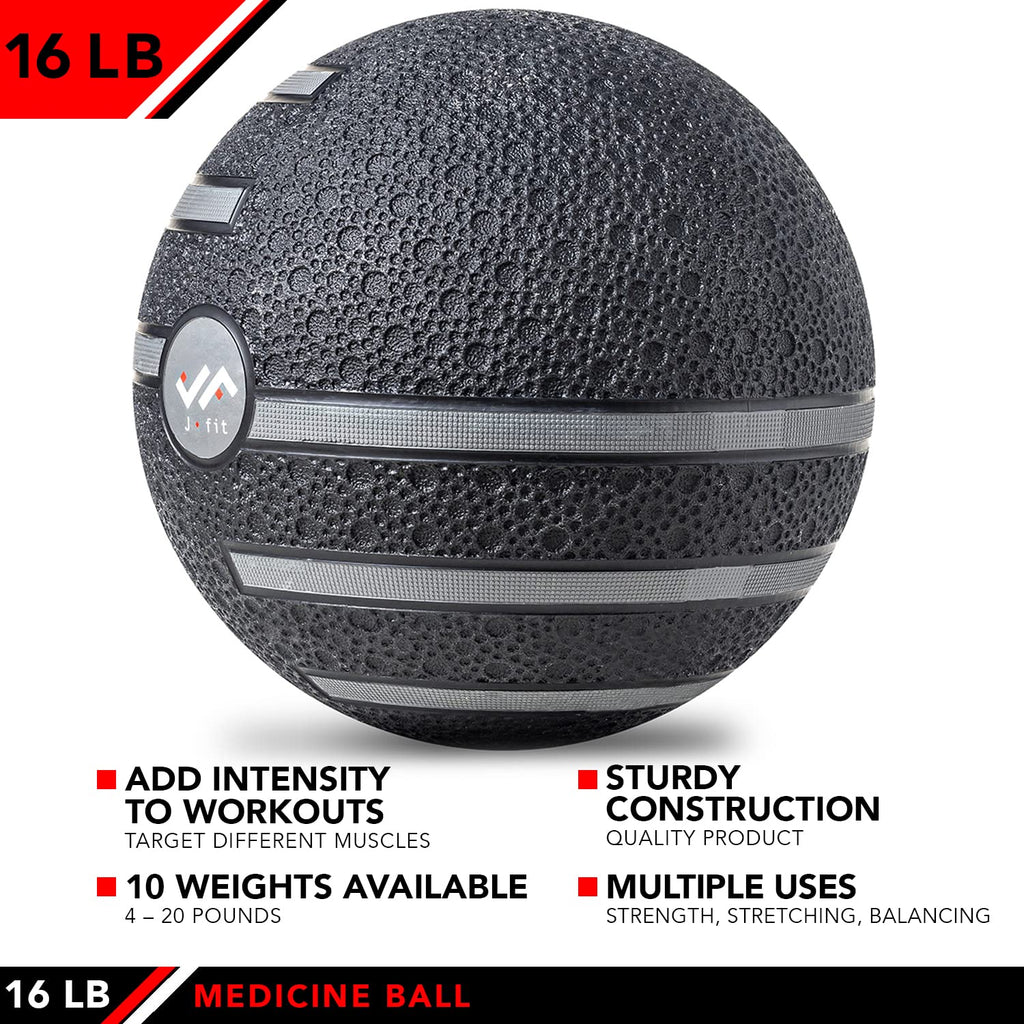 JFIT Medicine Exercise Ball with Dual Texture