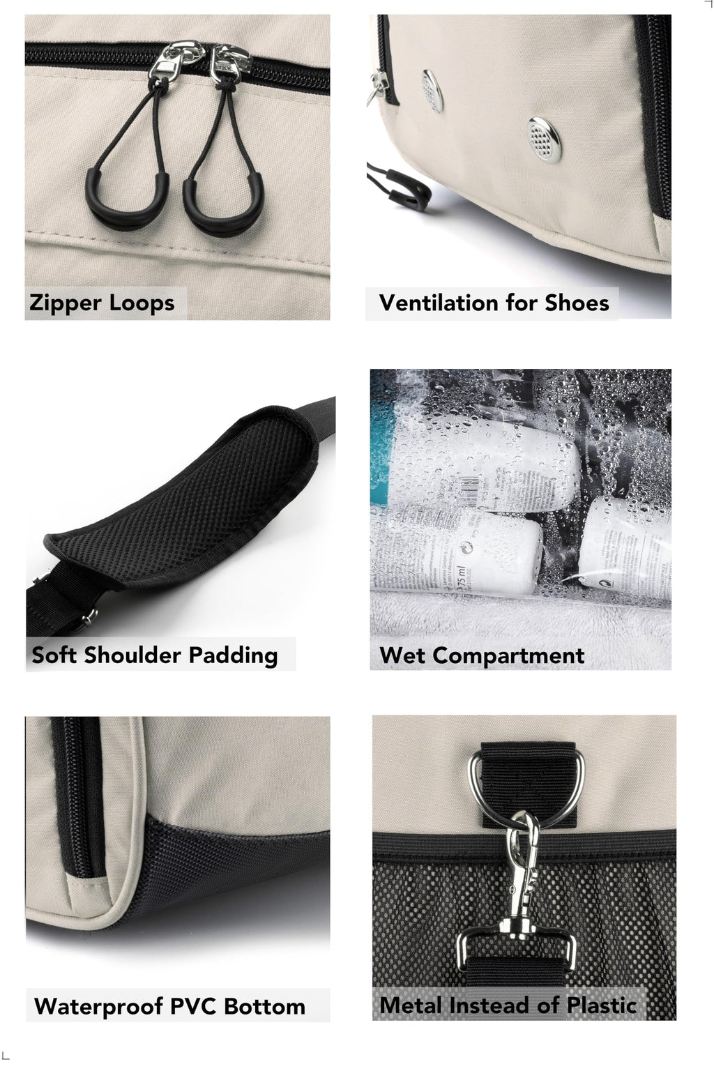 Fitgriff® Gym Bag for Men & Women with Shoe & Wet Compartment - Duffle Bag for Travel, Sports, Fitness & Workout