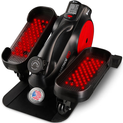 Lifepro Under Desk Elliptical Exercise Machine with or without Red Light, Seated Pedal Exerciser for Seniors & Adults, Quiet Elliptical Machine for Home or Office, Portable Leg Exerciser While Sitting