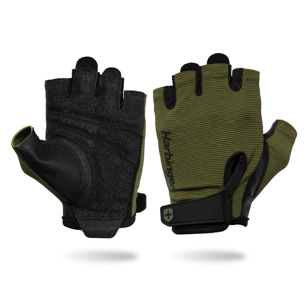 Power Gloves 3.0 - Durable Half Finger Weightlifting Gloves with Adjustable Wrist Closure, Breathable Leather Palm, Men's