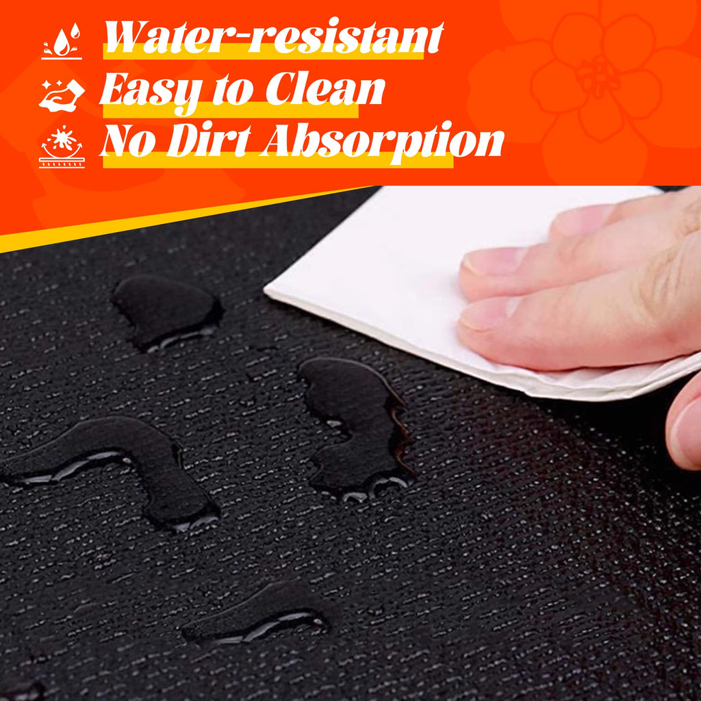 VTORY Extra Thick Large Exercise Mat, 6'x4'/7'x5'/8'x6'/10'x6'x8mm(1/3 inch) , Non-Slip, PVC, Ultra Durable, Heavy-Duty Mat, Shoes-Friendly, High-Density, Large Wide Yoga Mat, Workout Mat for Home Gym, Cardio, Strength, HIIT, MMA