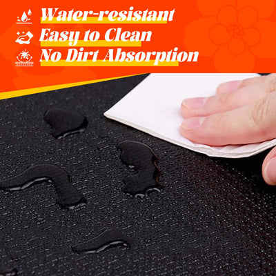 VTORY Extra Thick Large Exercise Mat, 6'x4'/7'x5'/8'x6'/10'x6'x8mm(1/3 inch) , Non-Slip, PVC, Ultra Durable, Heavy-Duty Mat, Shoes-Friendly, High-Density, Large Wide Yoga Mat, Workout Mat for Home Gym, Cardio, Strength, HIIT, MMA