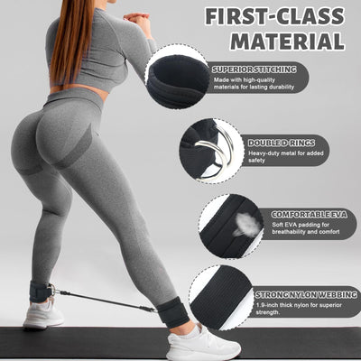 Pilates Ring Circle Set 18 Pcs Exercise Equipment Accessories for Women Workouts Pilates Ball Stretching Strap Magic Circle Yoga Ring Gym Back Bag Resistance Band Anti Slip Socks