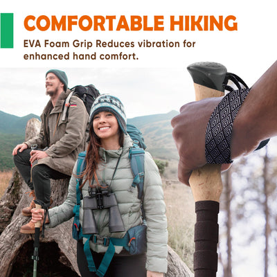 Trekology Trek-Z Collapsible Hiking & Trekking Poles - Balance Support for Seniors, Women, and Men, 2pc Per Set