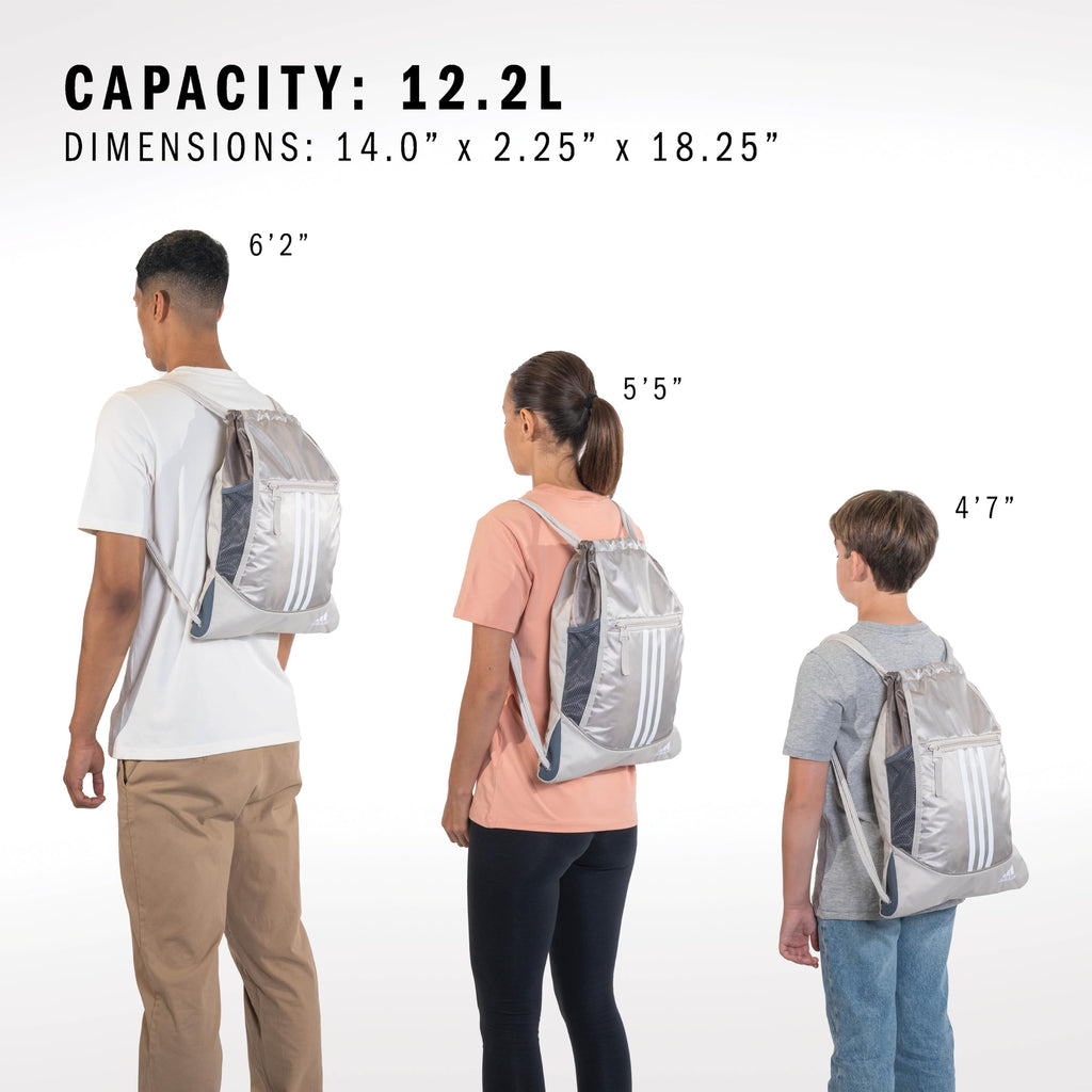adidas Alliance Sackpack – Drawstring Backpack Small Bag for Men and Women
