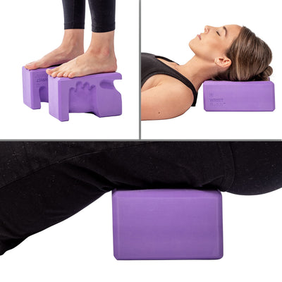 WRIST Buddy® Yoga Blocks 2 Pack | Ergonomic Hand-Shape Reduces and Prevents Wrist Pain | Enhances Comfort, Stability, and Grip Strength | EVA Yoga Accessories Set | Best Gifts