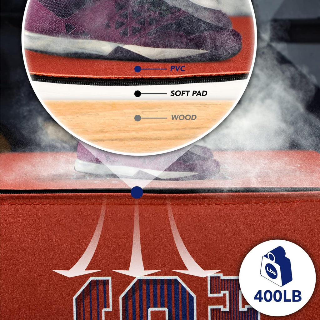 Yes4All 3-in-1 Soft-Padded Plyo Box With Wooden Core, Non-Slip Multi-Use Cushioned Plyometric Jump Box with Vinyl Cover for Jumping, Conditioning, Strength Training