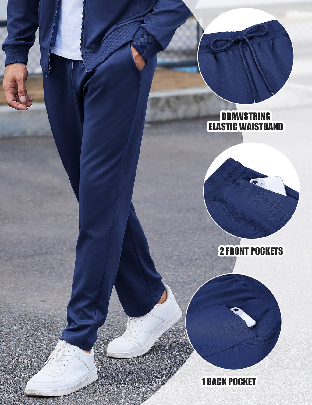 COOFANDY Men's Tracksuits Casual Sweatsuit 2 Piece Full Zip Athletic Jogging Suit Sets Sport Sweat Suit