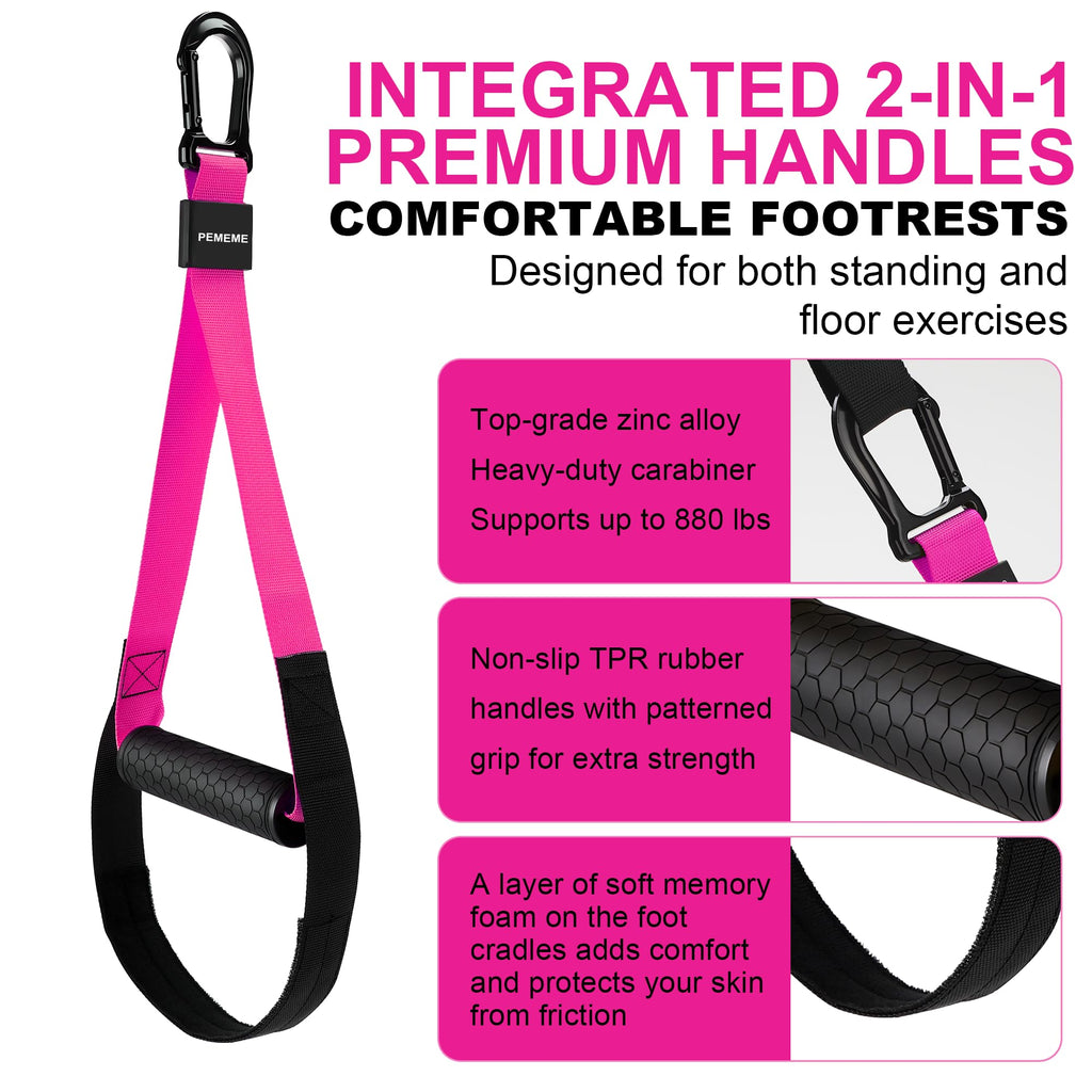 Home Resistance Training Kit | Full-Body Workout with Suspension Trainer Straps, Door Anchor, Handles, and Carrying Bag | Complete Home Gym Equipment