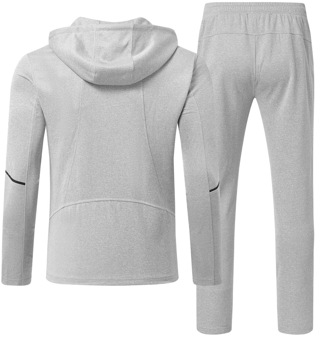 Rdruko Men's Track Sweat Suits 2 Piece Set Sweatsuits Tracksuits Jogging Workout Gym Athletic Suits with Hood