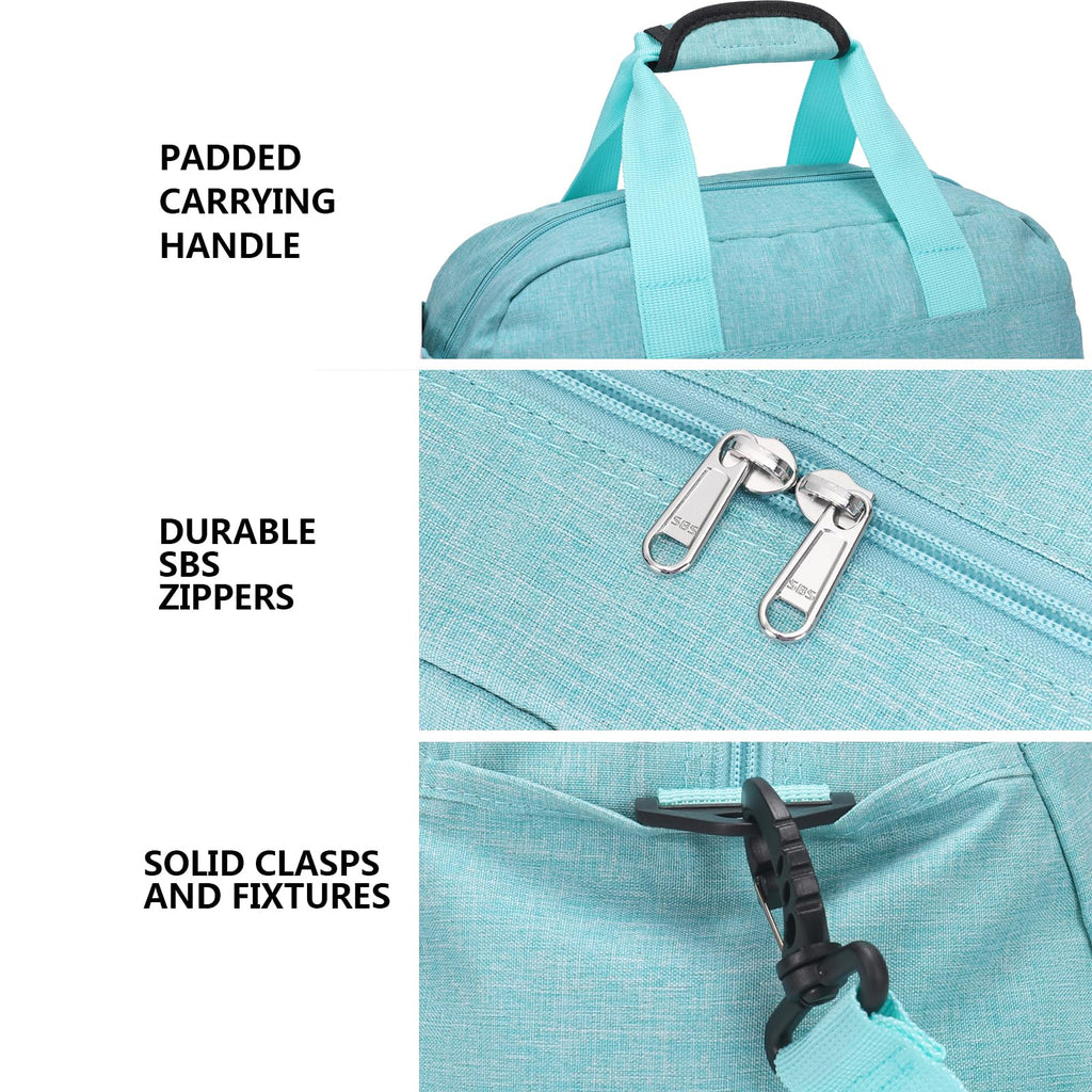 14 inch Small Gym Bag for Women & Men, Mini Duffel Bag for Travel Sports Lightweight Carry On Bag (Light Green)