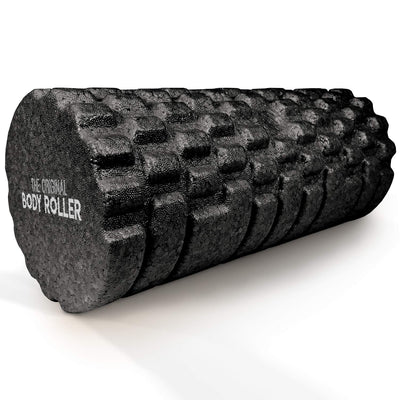 High Density Foam Roller Massager for Deep Tissue Massage of The Back and Leg Muscles - Self Myofascial Release of Painful Trigger Point Muscle Adhesions - 13" Turquoise