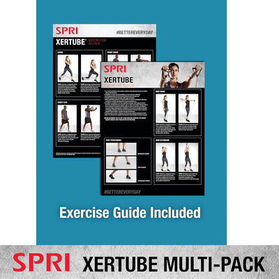 SPRI Xertube Resistance Bands with Handles – All Exercise Cords Sold Separately with Home Gym Workout Fitness Door Anchor Attachment Option