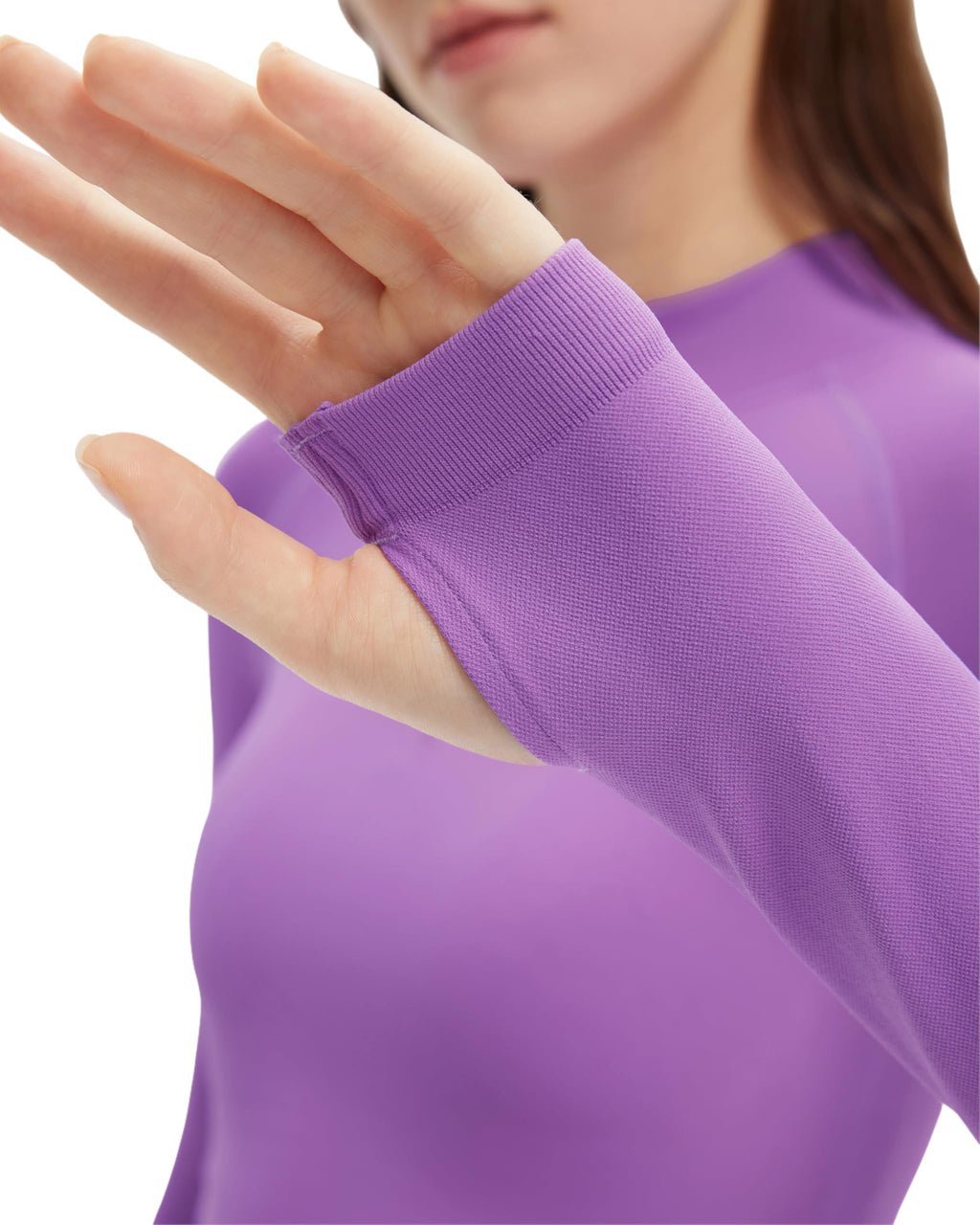 SUUKSESS Workout Sets for Women 2 Piece Seamless Long Sleeve Yoga Outfits Active Leggings Half Zippy Jacket Gym Set